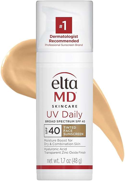 EltaMD UV Daily Face Sunscreen with Transparent Zinc Oxide and Hyaluronic Acid, Moisturizes and Protects, Great for Dry, Combination, and Normal Skin - Image 1