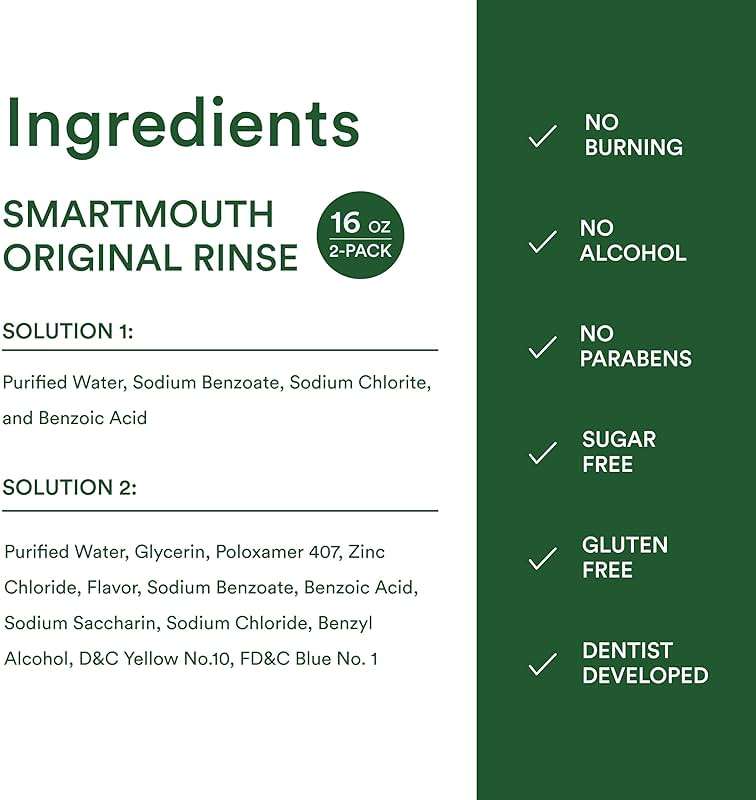 SmartMouth Original Zinc Activated Mouthwash - Instant Fresh Breath Mouthwash - Eliminates Bad Odors and Bad Breath - Alcohol-Free, Sugar-Free, Gluten-Free - Fresh Mint - 16 fl oz (2 Pack) - Image 9