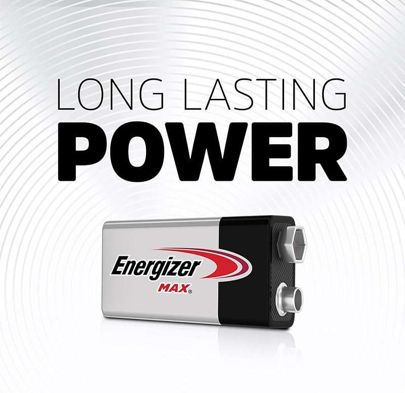 Energizer MAX 9V Batteries (4 Pack), 9 Volt Alkaline Batteries - Image 2