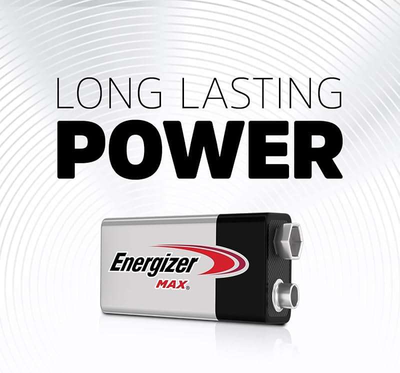 Energizer MAX 9V Batteries (4 Pack), 9 Volt Alkaline Batteries - Image 3