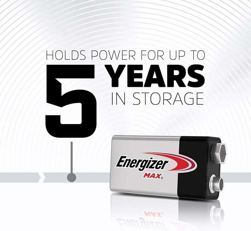 Energizer MAX 9V Batteries (4 Pack), 9 Volt Alkaline Batteries - Image 6