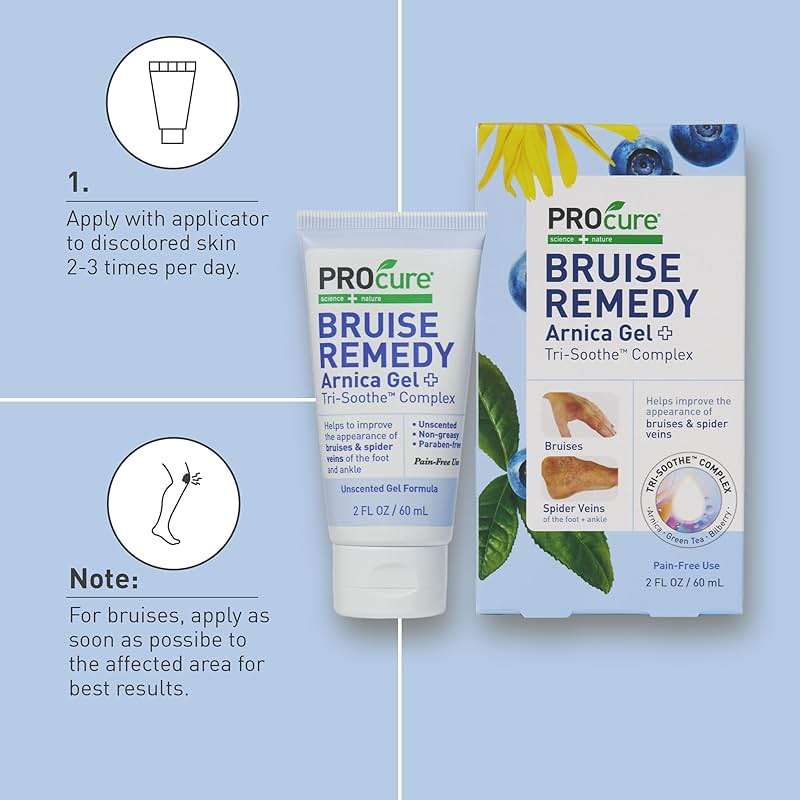 PROcure Bruise Remedy Gel, Arnica Gel for Bruises and Spider Veins - Image 7