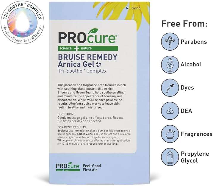 PROcure Bruise Remedy Gel, Arnica Gel for Bruises and Spider Veins - Image 9