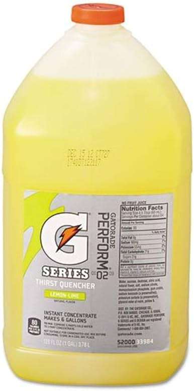 Gatorade Liquid Concentrate, Lemon Lime, 1 Gallon - Image 1