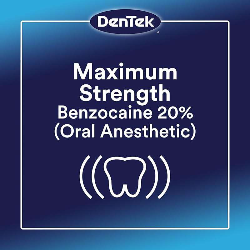 DenTek Instant Oral Pain Relief with Benzocaine for Toothache Pain Relief, 50 Disposable Applicators - Image 4