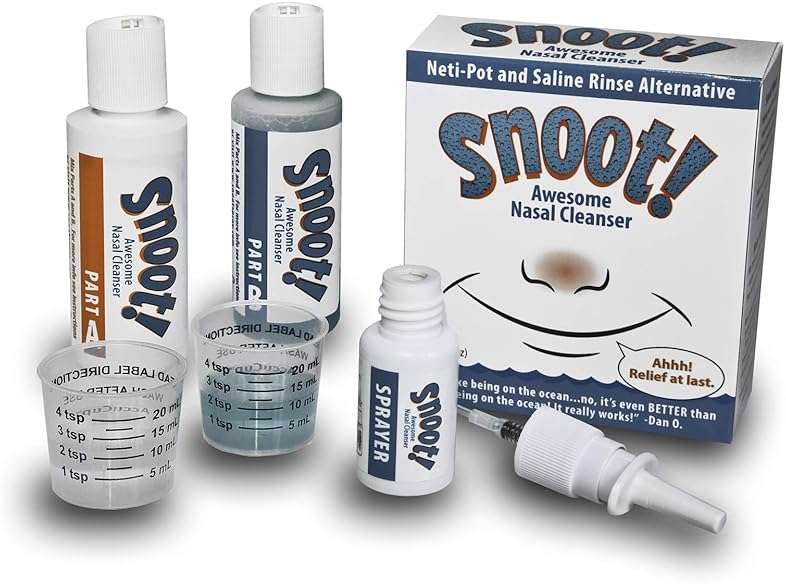 Snoot! Spray Nasal Irrigation Kit Strong Formula - Drug-Free Nasal Cleaner - Nasal Rinse Kit - 4 oz Total - Image 7