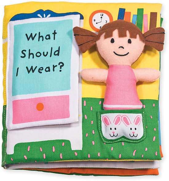 Melissa & Doug Soft Activity Baby Book - What Should I Wear? - Image 1