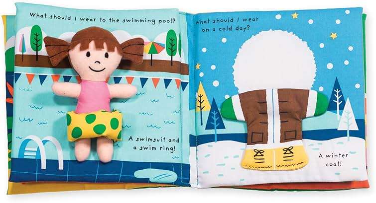 Melissa & Doug Soft Activity Baby Book - What Should I Wear? - Image 4