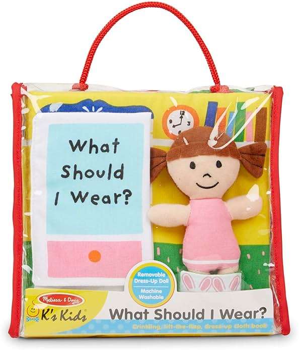 Melissa & Doug Soft Activity Baby Book - What Should I Wear? - Image 6