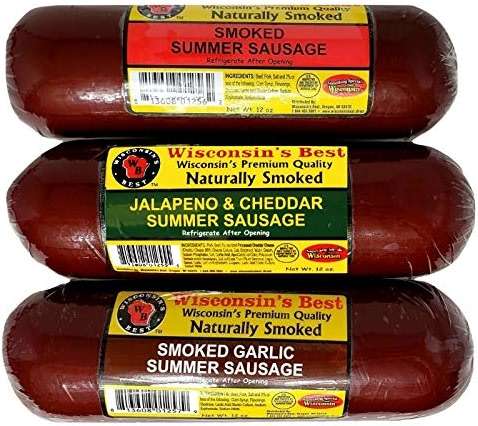 Wisconsin Cheese Company – Gourmet Cheese & Sausage Gift Box | 100% Wisconsin Cheese with Original, Garlic & Jalapeño Cheddar Summer Sausages | Perfect for Parties, Charcuterie Boards, and Holiday Gifts - Image 4