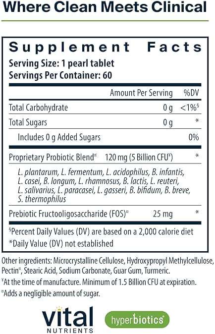 Hyperbiotics Vital Nutrients Pro-15 Prebiotics and Probiotics for Women and Men | 15 Science Backed Strains | Supports Occasional Constipation, Diarrhea, Gas & Bloating | 60 Vegan Time Release Pearls - Image 2