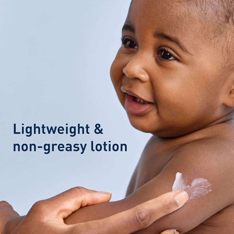 CeraVe Baby Lotion, Gentle Baby Skin Care with Ceramides, Niacinamide & Vitamin E, Fragrance, Paraben, Dye & Phthalates Free, Lightweight Moisturizer, 8 Ounce, Packaging May Vary - Image 2
