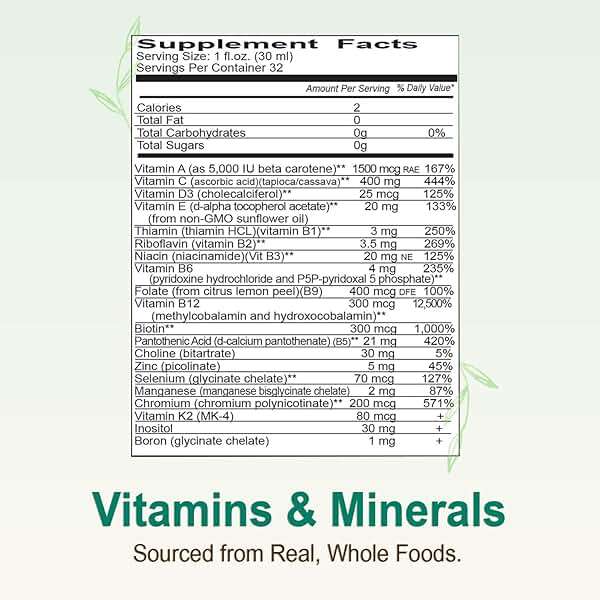 Vital Earth Minerals Super Multi – Liquid Multivitamins for Women, Men & Kids, Liquid Vitamins with Fulvic Acid for Better Absorption, MTHFR Support, 32 Oz + 1 Oz Cup - Image 8
