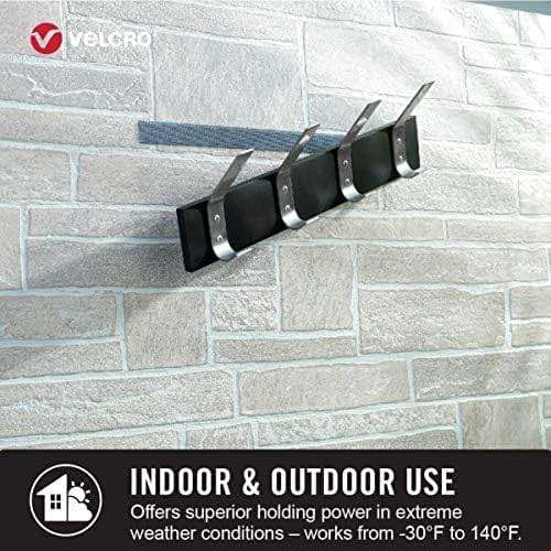 VELCRO Brand Outdoor Heavy Duty Strips | 4in x 1in (10Pk) | Holds 15 lbs | Black Extreme Hook and Loop Tape Industrial Strength Adhesive | Weather Resistance for Rough Surfaces (91841) - Image 4