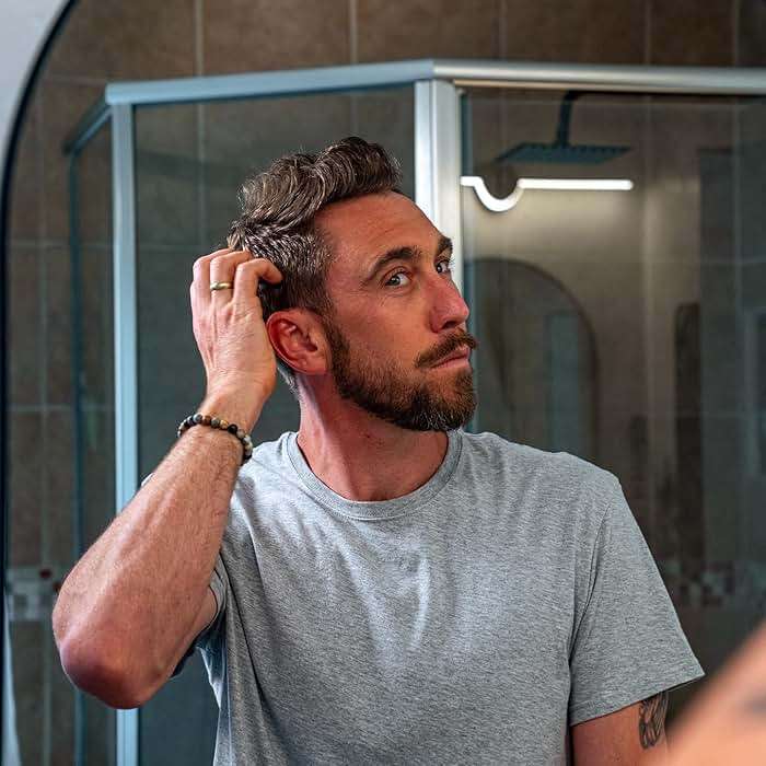 Badger Hair Pomade for Men, Organic, Easy to Use, Subtle Masculine Scent, Medium Hold Hair Pomade with Medium Shine Finish, Nourishes Hair & Scalp 2 oz Tin - Image 5
