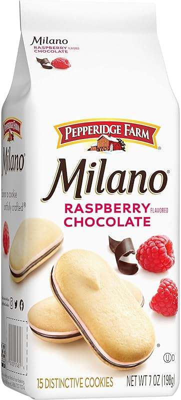 Pepperidge Farm Milano Cookies, Raspberry Chocolate, 7 oz. Bag - Image 9