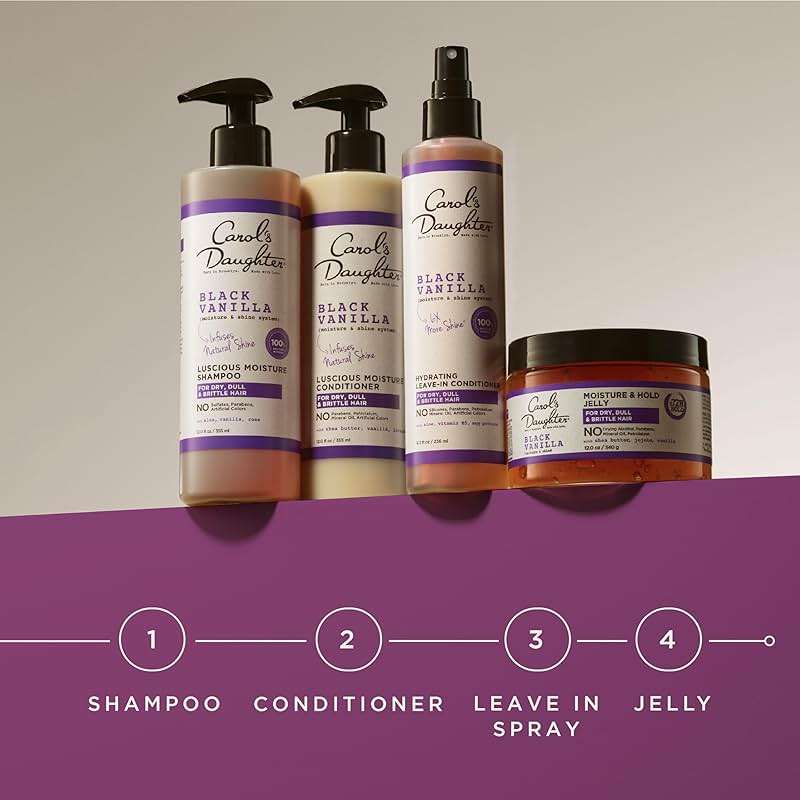 Carol's Daughter Black Vanilla Moisture Sulfate Free Conditioner for Curly, Wavy or Natural Hair, Moisturizing Hair Care for Dry, Damaged Hair, 12 Fl Oz - Image 9