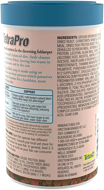 Tetra TetraPro Goldfish Crisps Fish Food, enhanced with biotin for optimal health, 3.03 oz - Image 4
