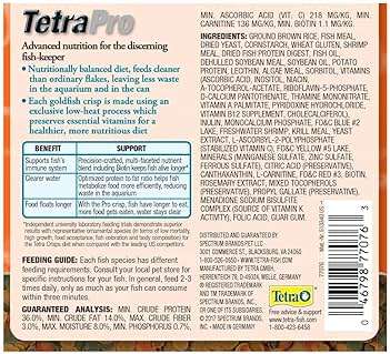 Tetra TetraPro Goldfish Crisps Fish Food, enhanced with biotin for optimal health, 3.03 oz - Image 6
