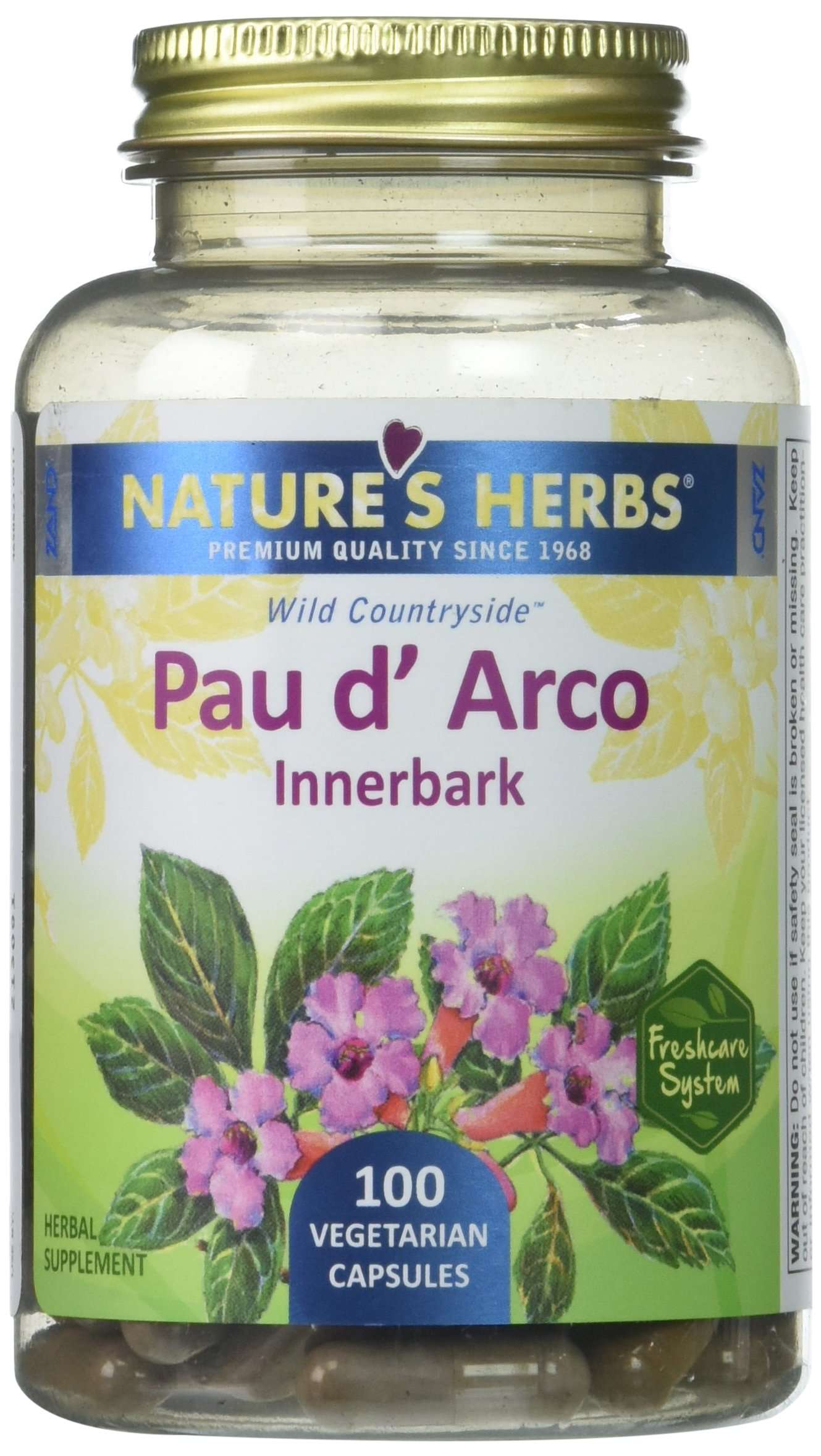 Zand PAU D Arco Innerbark Capsules, 100 Count - Image 1