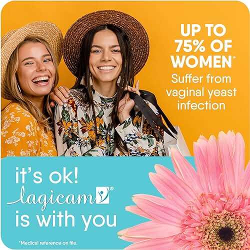 Lagicam 3 Day Vaginal Yeast Infection Treatment for Women, Start working on the 1st Day, Miconazole Nitrate, Antifungal Cream relieves Itching and Irritation, 3 Disposable Applicators & Cream (1 Pack) - Image 7