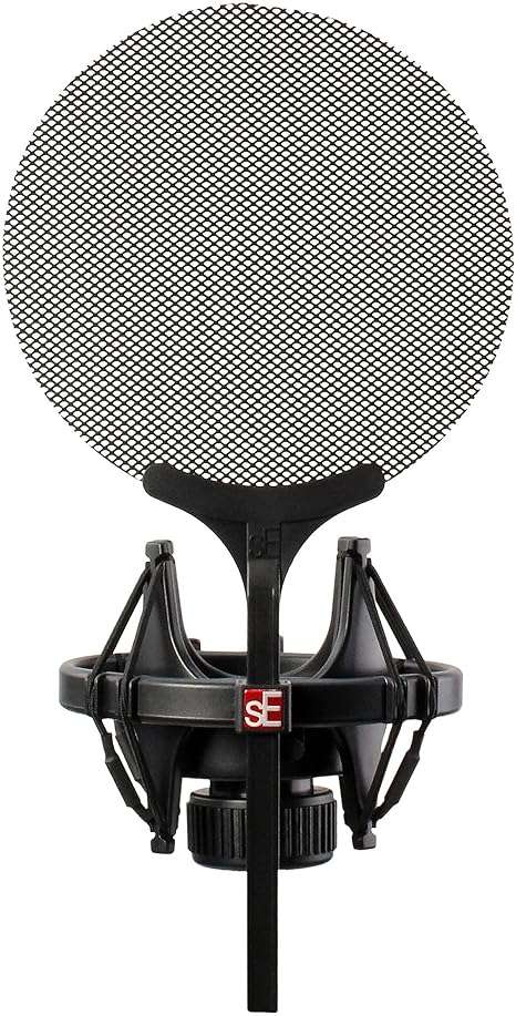 sE Electronics Isolation Pack with Integrated Metal Microphone Pop Filter & Microphone Shock Mount - Compatible with sE X1 Series or sE2200 Series Mics - Image 1