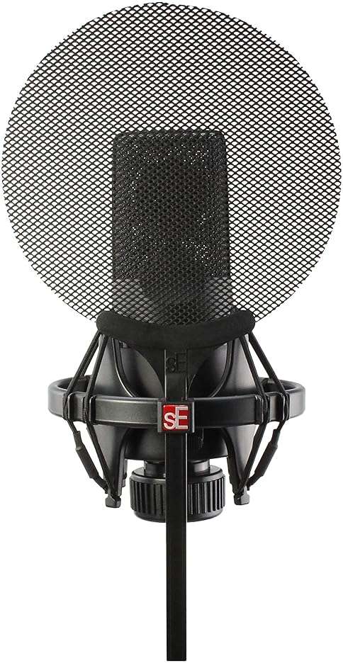 sE Electronics Isolation Pack with Integrated Metal Microphone Pop Filter & Microphone Shock Mount - Compatible with sE X1 Series or sE2200 Series Mics - Image 2