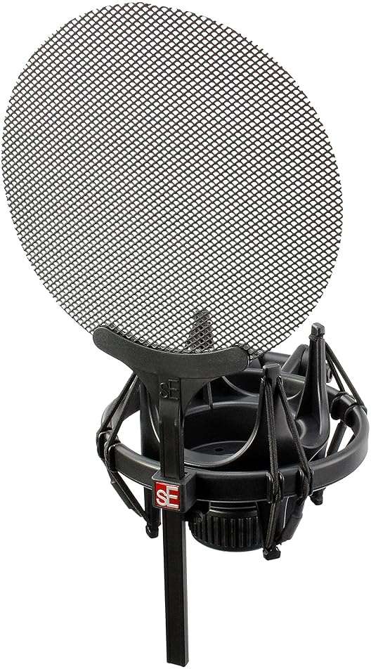 sE Electronics Isolation Pack with Integrated Metal Microphone Pop Filter & Microphone Shock Mount - Compatible with sE X1 Series or sE2200 Series Mics - Image 3