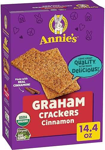 Annie's Organic Graham Crackers, Cinnamon, Made With Whole Grain, 14.4 oz - Image 1