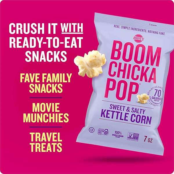 Angie's BOOMCHICKAPOP Sweet and Salty Kettle Corn Popcorn, 7 Ounce - Image 5