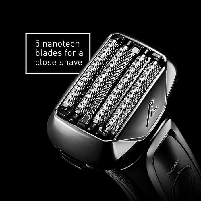 Panasonic ARC5 Electric Razor for Men with Pop-Up Trimmer, Wet/Dry 5-Blade Electric Shaver with Intelligent Shave Sensor and Multi-Flex Pivoting Head, ES-LV65-S (Silver) - Image 3