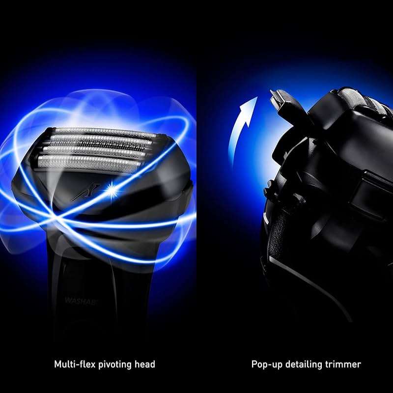 Panasonic ARC5 Electric Razor for Men with Pop-Up Trimmer, Wet/Dry 5-Blade Electric Shaver with Intelligent Shave Sensor and Multi-Flex Pivoting Head, ES-LV65-S (Silver) - Image 4