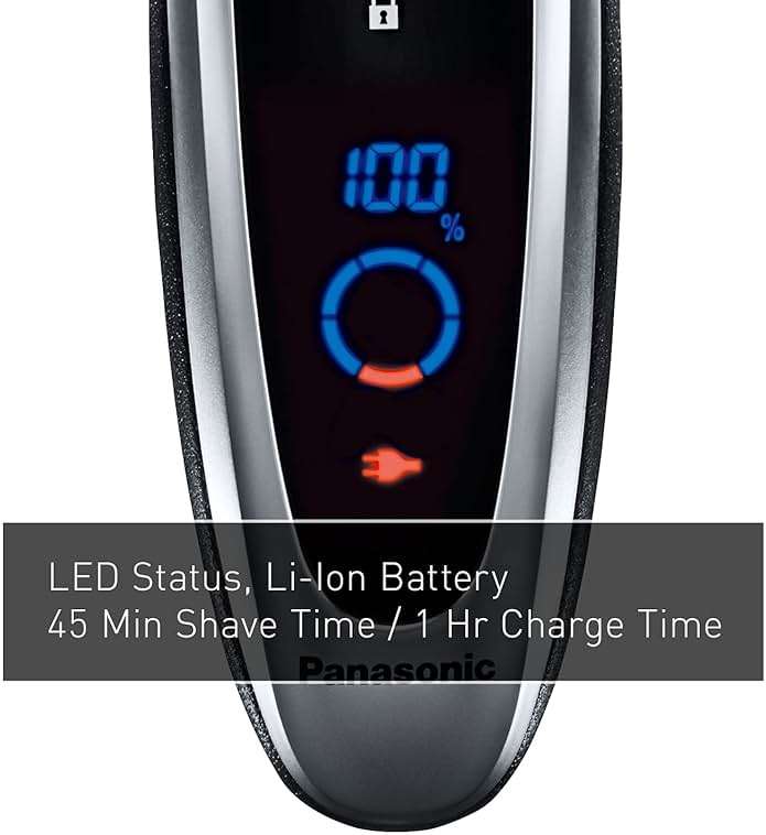 Panasonic ARC5 Electric Razor for Men with Pop-Up Trimmer, Wet/Dry 5-Blade Electric Shaver with Intelligent Shave Sensor and Multi-Flex Pivoting Head, ES-LV65-S (Silver) - Image 5