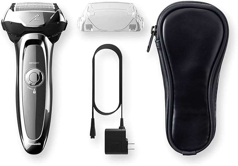 Panasonic ARC5 Electric Razor for Men with Pop-Up Trimmer, Wet/Dry 5-Blade Electric Shaver with Intelligent Shave Sensor and Multi-Flex Pivoting Head, ES-LV65-S (Silver) - Image 7