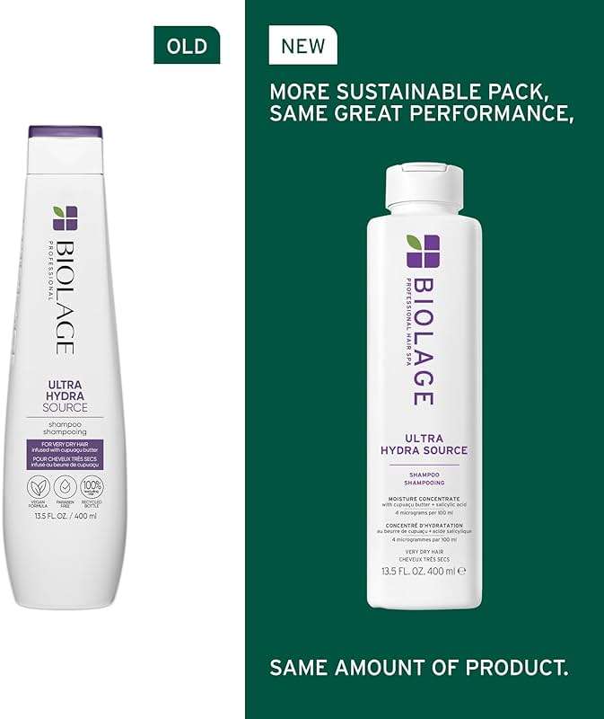 Biolage Ultra Hydra Source Shampoo - Deeply Moisturizes & Conditions Very Dry Hair, For Thick Hair - Image 2
