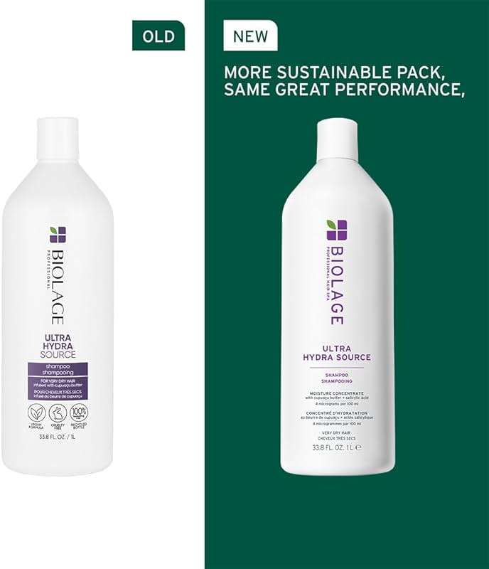 Biolage Ultra Hydra Source Shampoo - Deeply Moisturizes & Conditions Very Dry Hair, For Thick Hair - Image 2