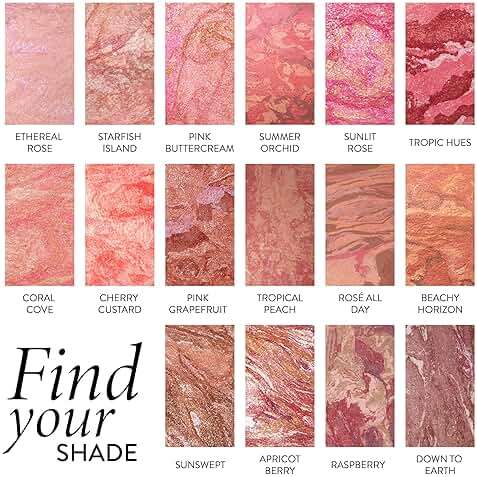 LAURA GELLER NEW YORK Baked Blush-n-Brighten for Mature Skin - 02 Tropic Hues - Powder Blush Won't Settle into Fine Lines - Buildable Natural Finish – Longlasting Formula - Made in Italy​ - Image 6