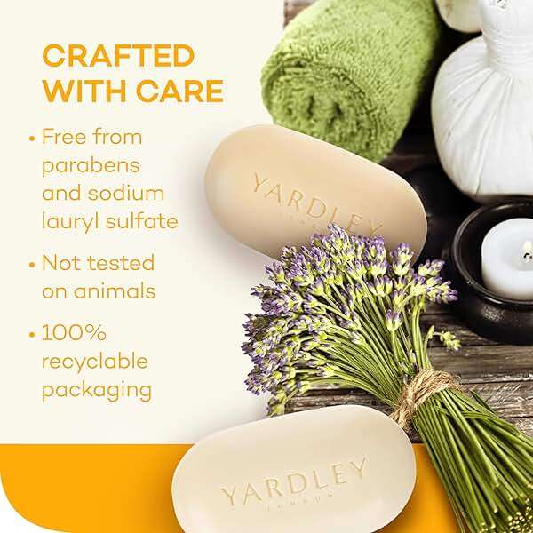 Yardley London Shea Buttermilk Sensitive Skin Naturally Moisturizing Bath Bar, 4.25 ounce - Image 7
