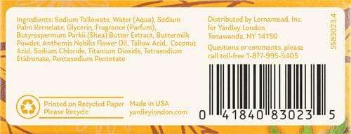 Yardley London Shea Buttermilk Sensitive Skin Naturally Moisturizing Bath Bar, 4.25 ounce - Image 9
