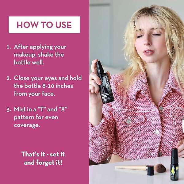 Skindinavia The Makeup Finishing Spray, Oil Control Makeup Setting Spray, All-Day Wear, Long-Lasting Up to 16+ Hours, Heat-Resistant & Waterproof, Fine Mist, 8.0 Oz - Image 4