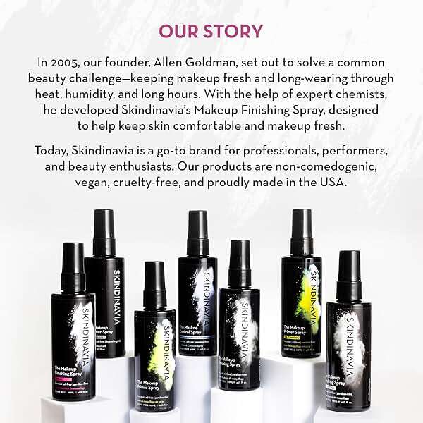 Skindinavia The Makeup Finishing Spray, Oil Control Makeup Setting Spray, All-Day Wear, Long-Lasting Up to 16+ Hours, Heat-Resistant & Waterproof, Fine Mist, 8.0 Oz - Image 6