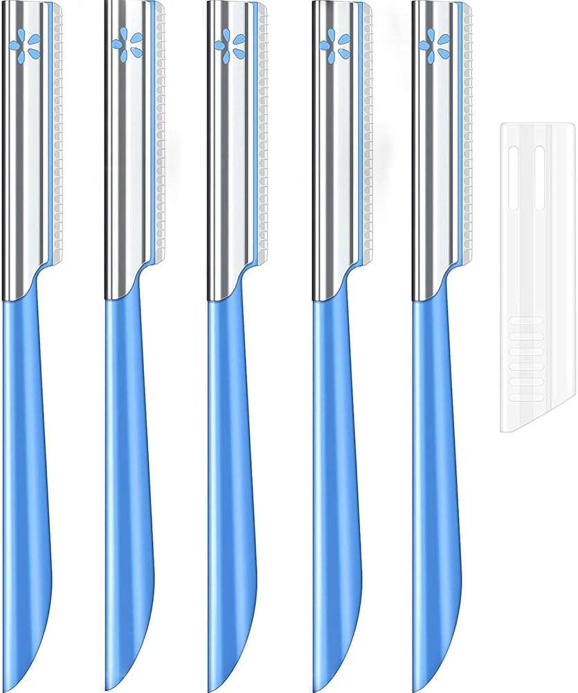 Women Facial Razor for Hair Removal - Dermaplaning Tool Peach Fuzz Trimmer, Fine Hair Remover Eyebrow Razors and Dermaplane Face Shavers Women's Exfoliating for Sensitive Skin Essential Travel - Image 1