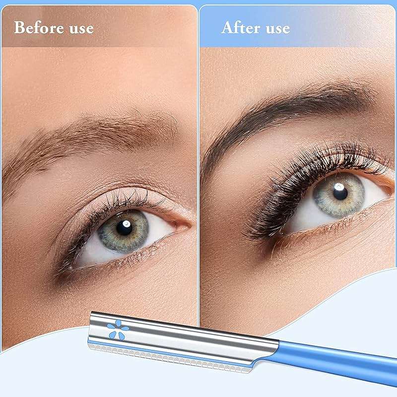 Women Facial Razor for Hair Removal - Dermaplaning Tool Peach Fuzz Trimmer, Fine Hair Remover Eyebrow Razors and Dermaplane Face Shavers Women's Exfoliating for Sensitive Skin Essential Travel - Image 2