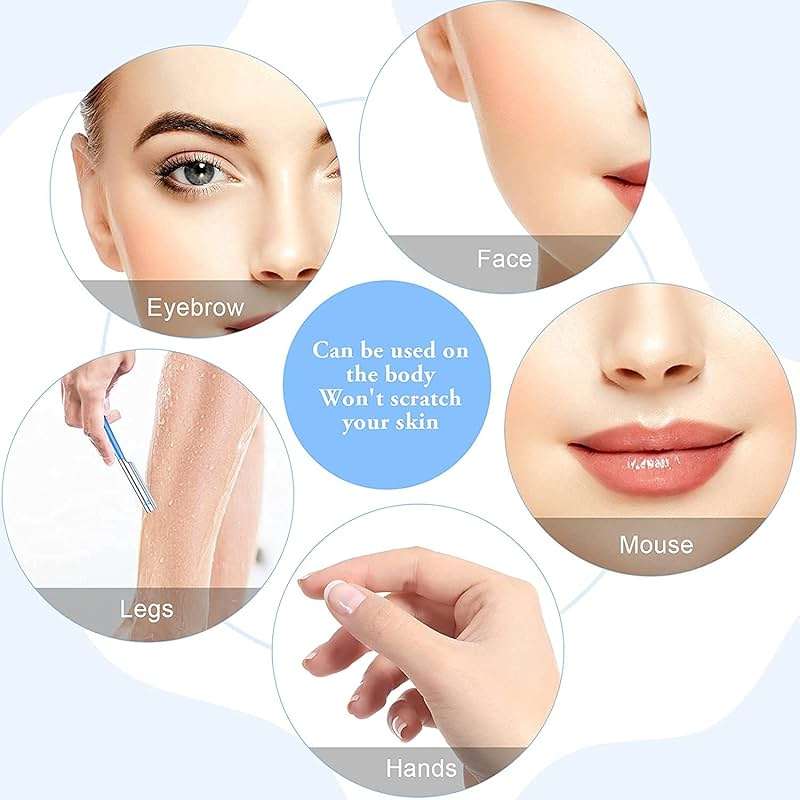 Women Facial Razor for Hair Removal - Dermaplaning Tool Peach Fuzz Trimmer, Fine Hair Remover Eyebrow Razors and Dermaplane Face Shavers Women's Exfoliating for Sensitive Skin Essential Travel - Image 5