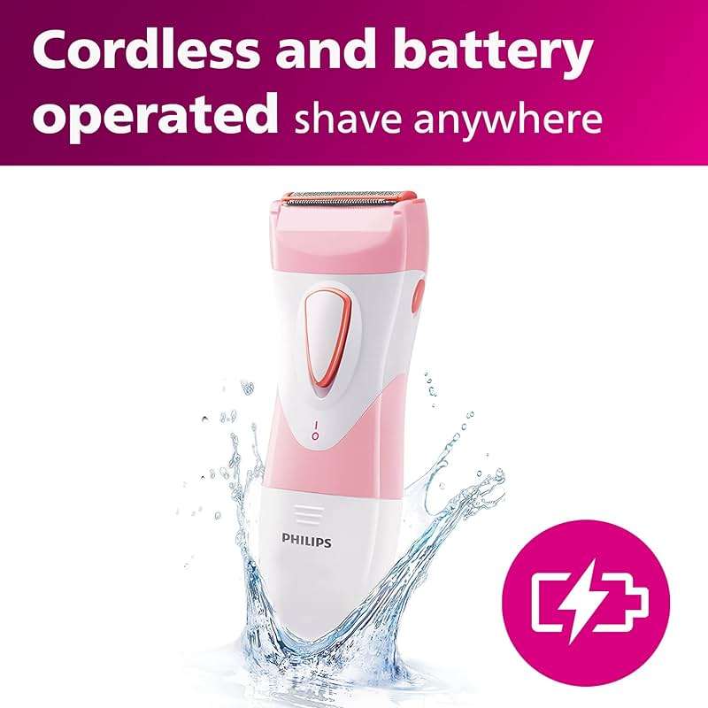 Philips SatinShave Essential Women’s Wet & Dry Electric Shaver for Legs & Body, Cordless, with Hypoallergenic Foil, HP6306/50 - Image 5