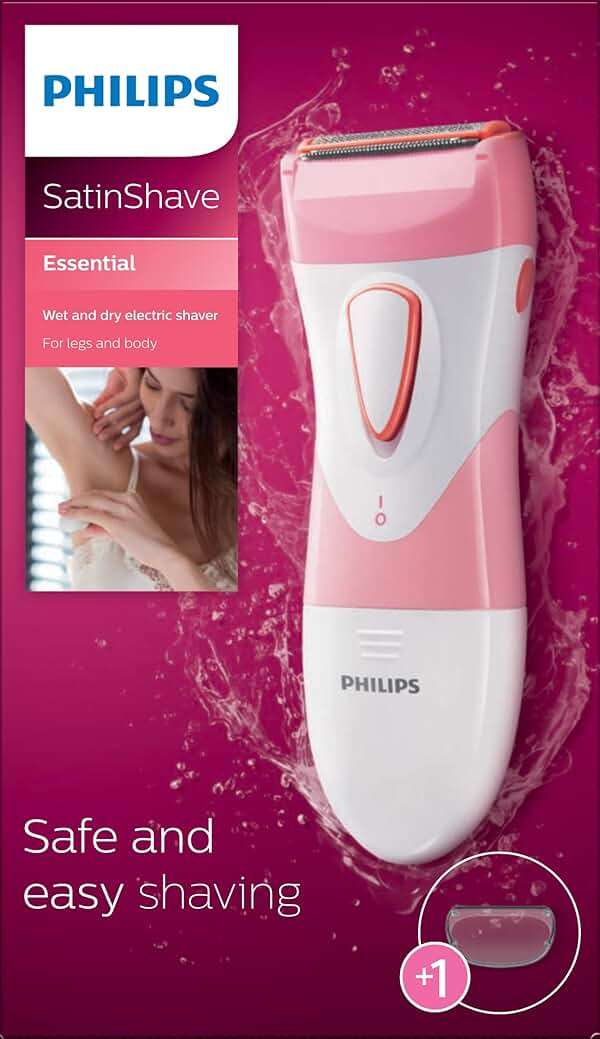 Philips SatinShave Essential Women’s Wet & Dry Electric Shaver for Legs & Body, Cordless, with Hypoallergenic Foil, HP6306/50 - Image 6