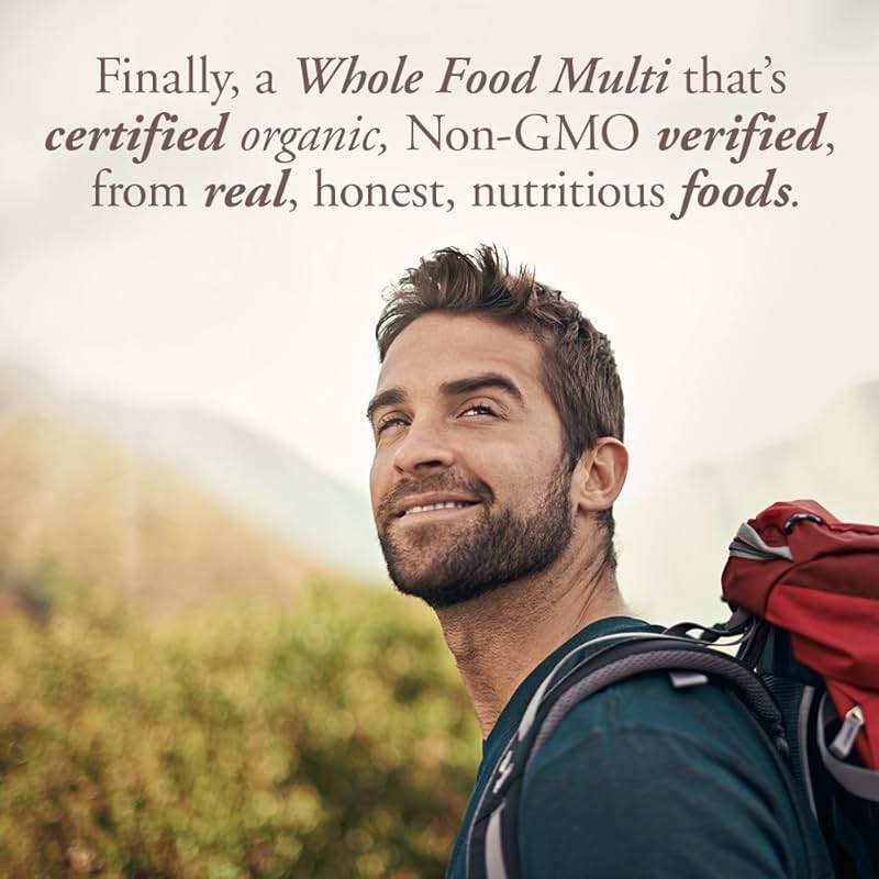 Garden of Life Once Daily Whole Food Multivitamin for Men, Organic Mens Vitamins & Minerals, Vitamin C, Zinc, Vegan, for Health & Well-Being, 30 Tablets - Image 4