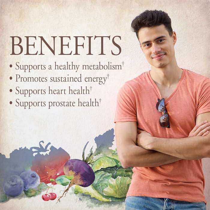 Garden of Life Once Daily Whole Food Multivitamin for Men, Organic Mens Vitamins & Minerals, Vitamin C, Zinc, Vegan, for Health & Well-Being, 60 Tablets - Image 3