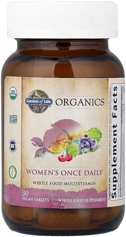 Garden of Life Organics Multivitamin for Women - Women's Once Daily Multi - Whole Food Multi with Iron, Biotin, Vegan Organic Womens Multivitamin for Health, Energy Hair Skin and Nails, 30 Tablets - Image 3