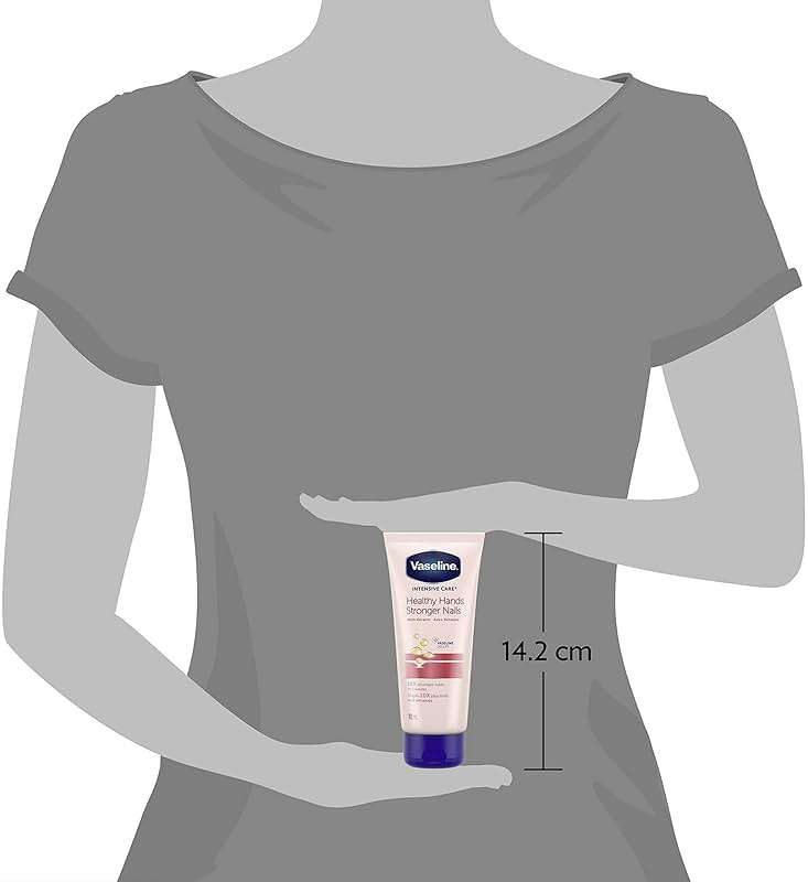 Vaseline Lotion, Healthy Hands Stronger Nails with Keratin 3-Pack – Intensive Care Hand Lotion with Petroleum Jelly, 3.4 Oz Ea - Image 5